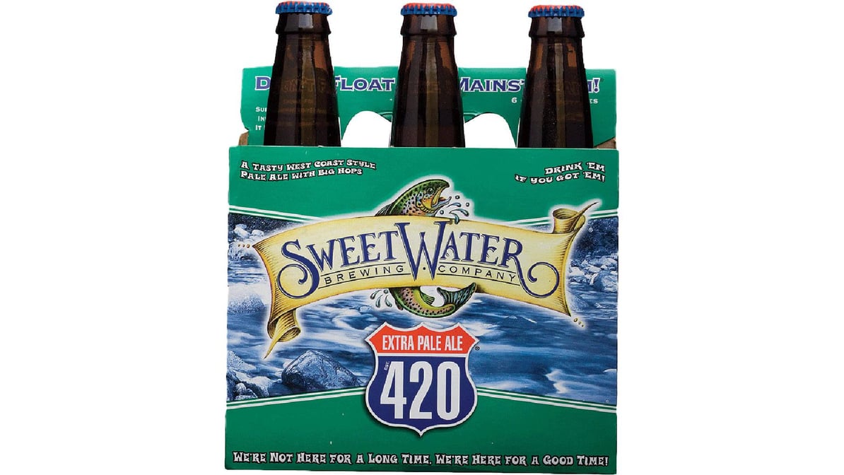 SweetWater 420 Pale Ale Bottles (12 oz x 6 ct)