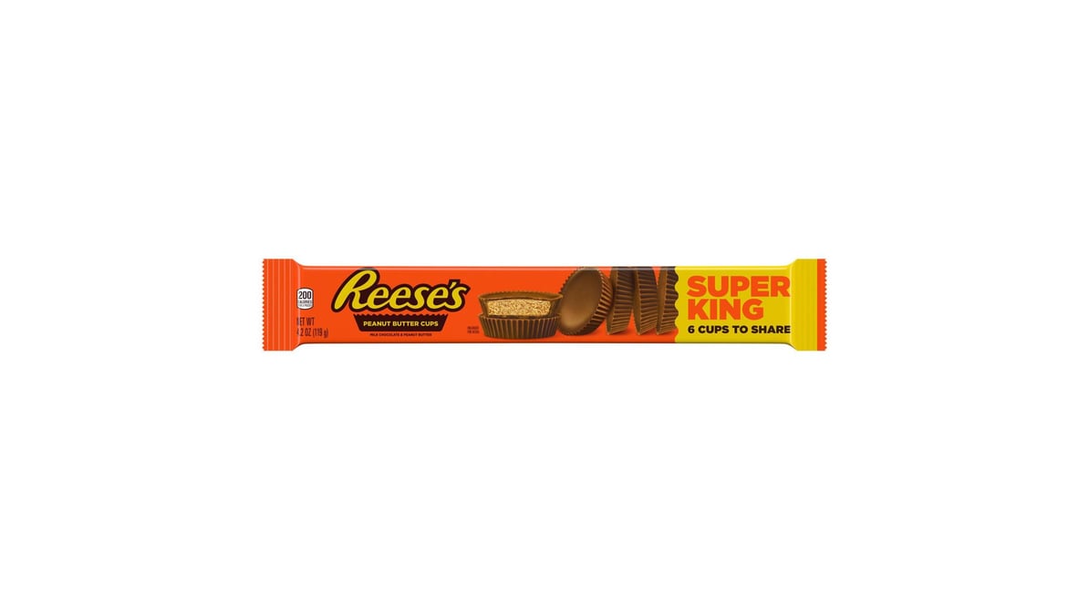 Reese's Milk Chocolate Peanut Butter Cups Super King Size (4.2 oz)