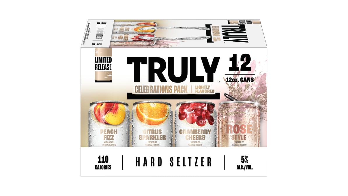 TRULY Hard Seltzer Wonderworld Variety Pack Cans (12 oz x 12 ct)
