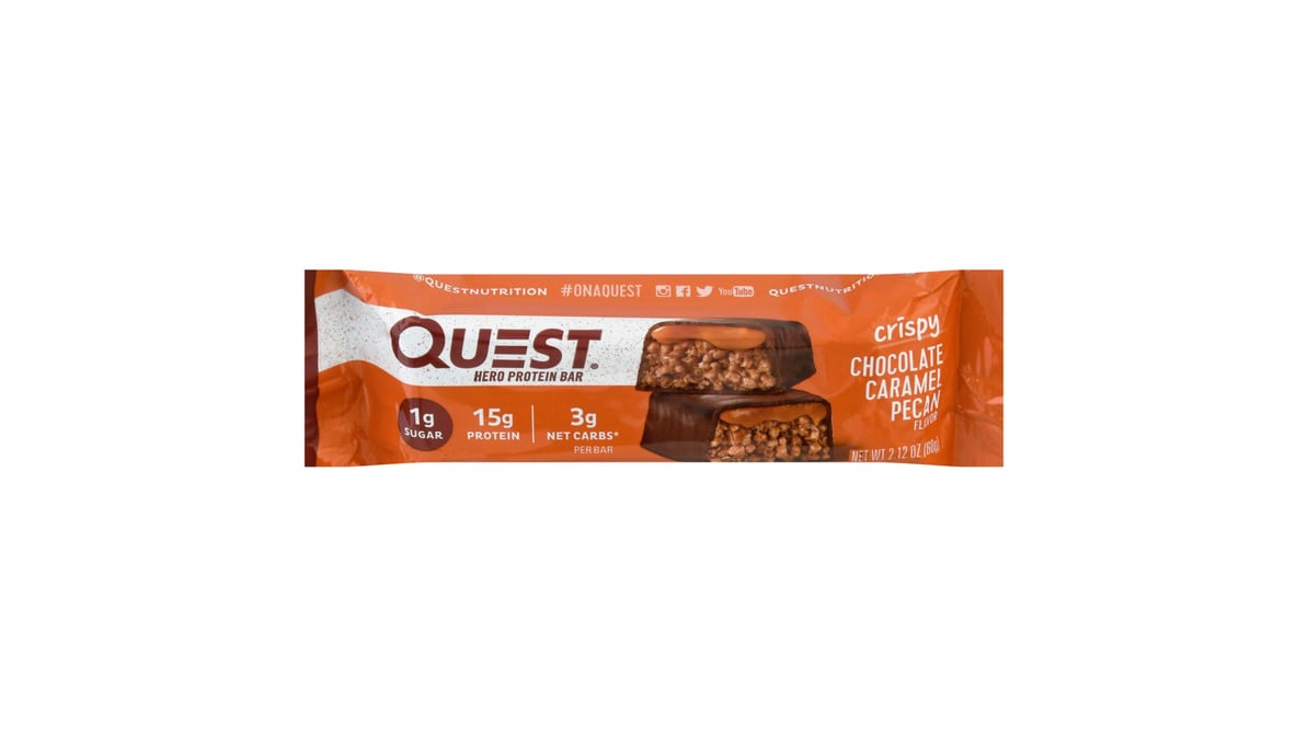 Quest Nutrition Chocolate Caramel Pecan Hero Protein Bar (2.12 oz)