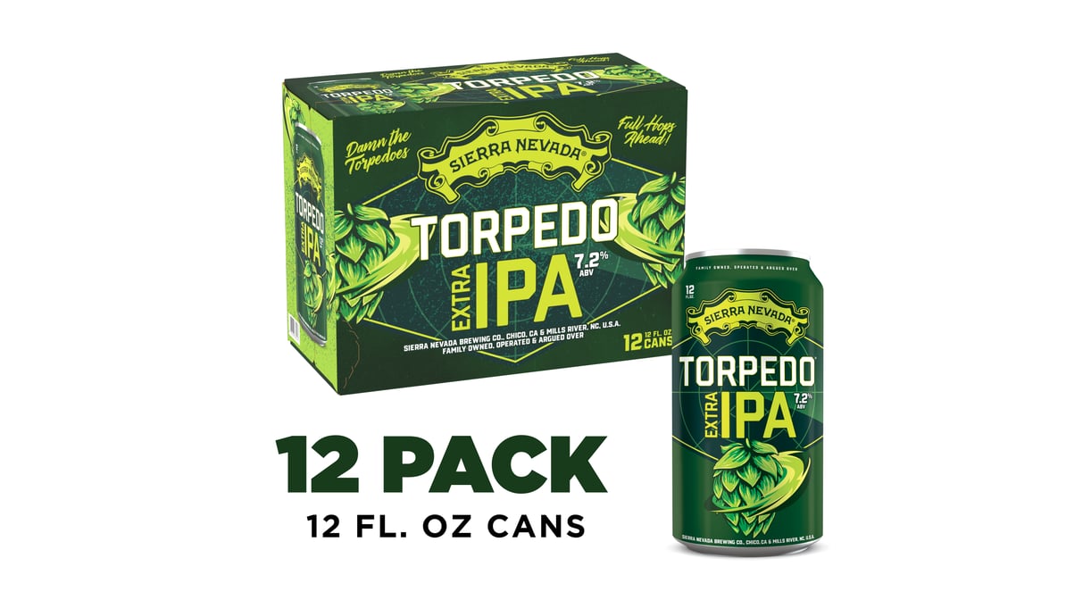 Sierra Nevada Brewing Co Torpedo Extra IPA Cans (12 oz x 12 ct)