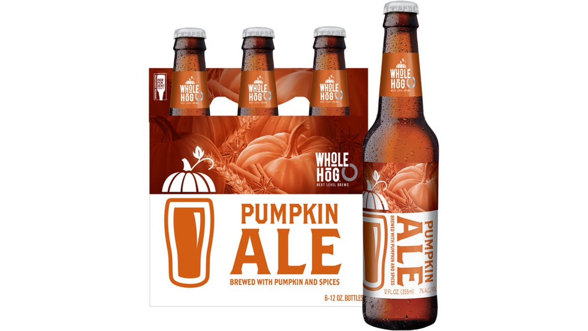 Whole Hog Pumpkin Ale Bottles (12 oz x 6 ct)