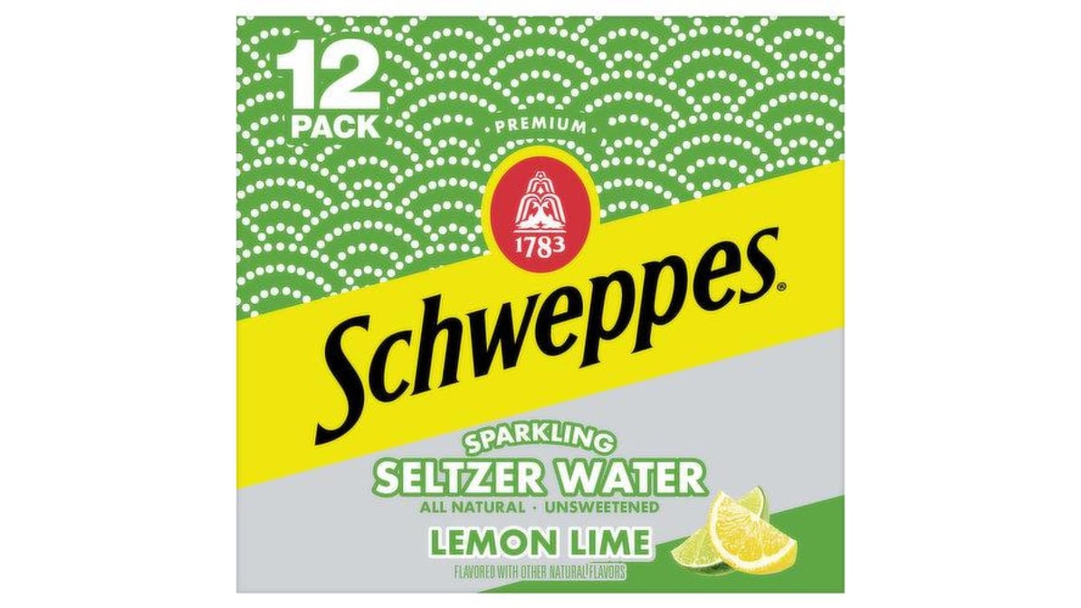 Schweppes Lemon Lime Sparkling Seltzer Water (12 oz)