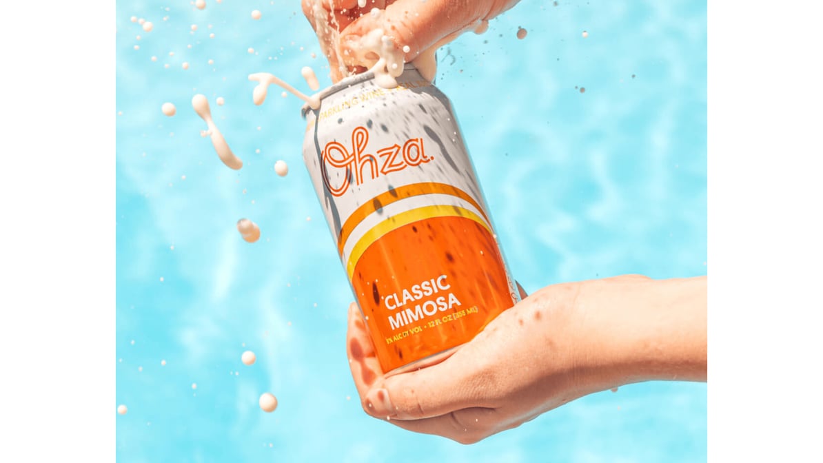 Ohza Orange Mimosa Sparkling Wine Cans (12 oz x 4 ct)