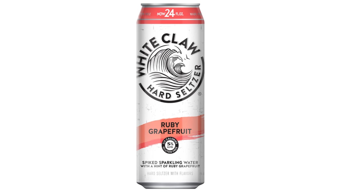 White Claw Ruby Grapefruit Spiked Sparkling Water Can (24 oz)