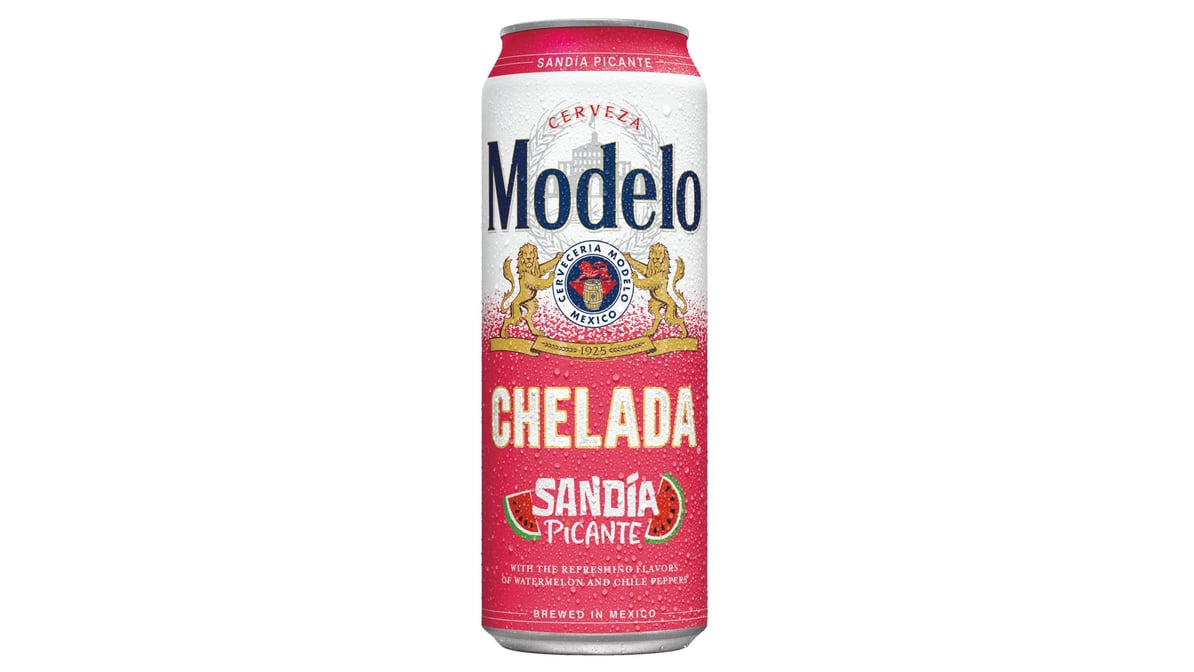 Modelo Chelada Sandia Picante Mexican Import Craft Beer Can (24 oz)