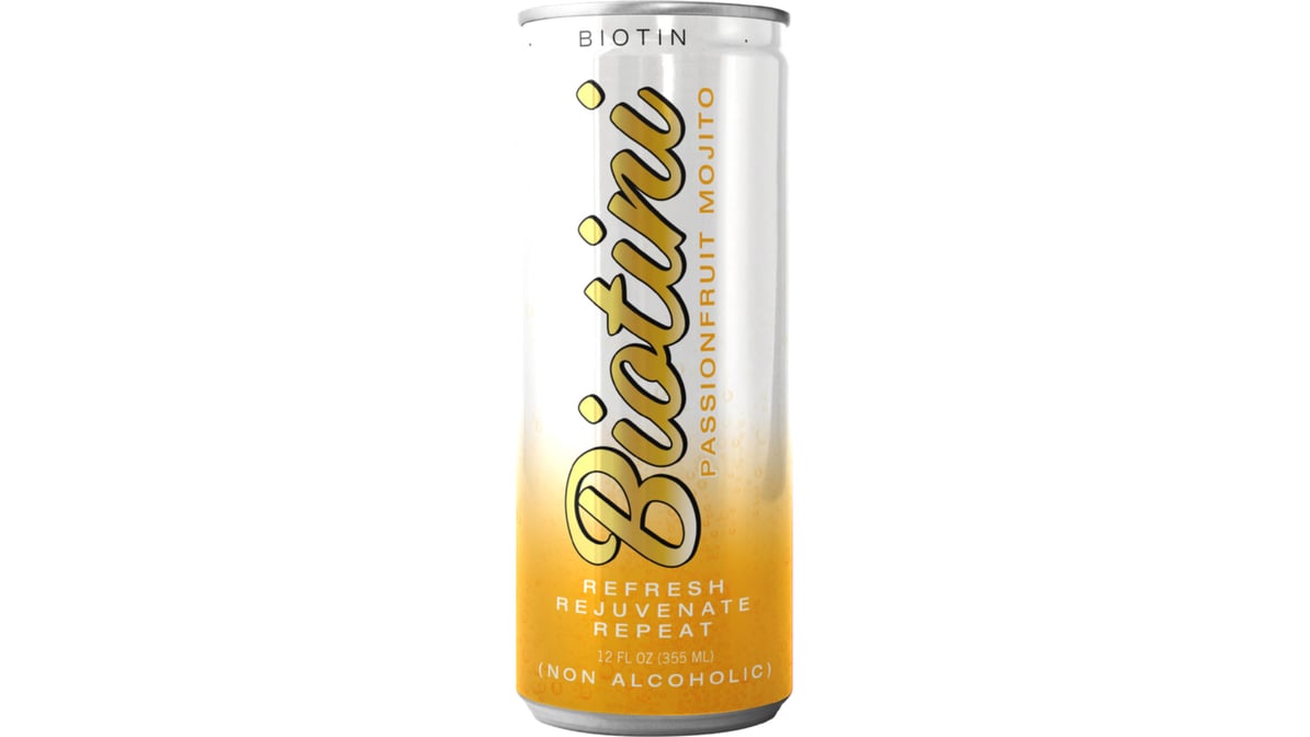 Biotini Passion Fruit Soda Can (12 oz)