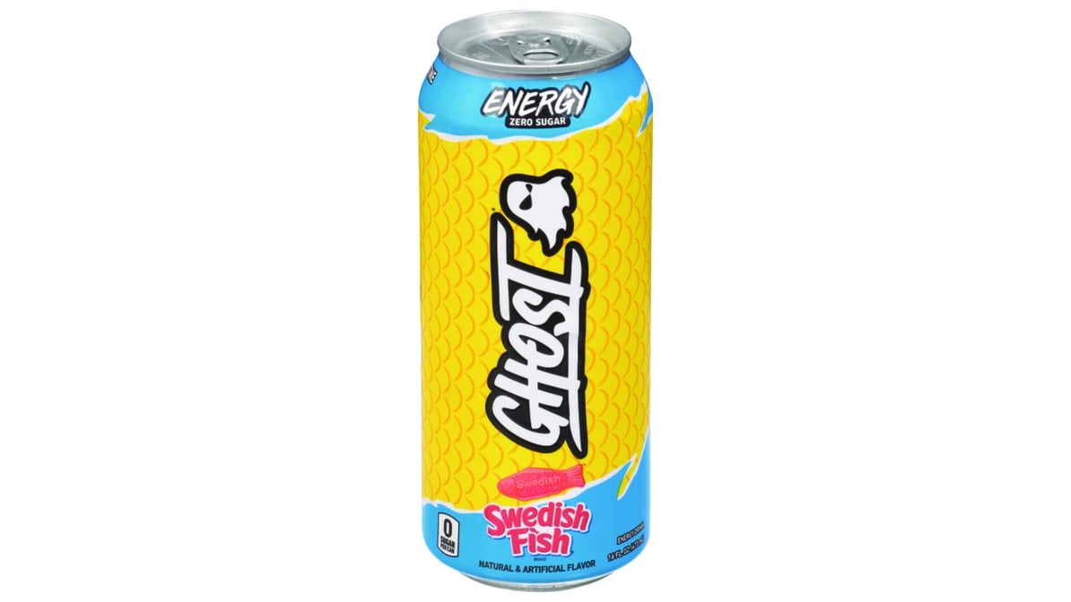 Ghost Zero Sugar Swedish Fish Energy Drink Can (16 oz)