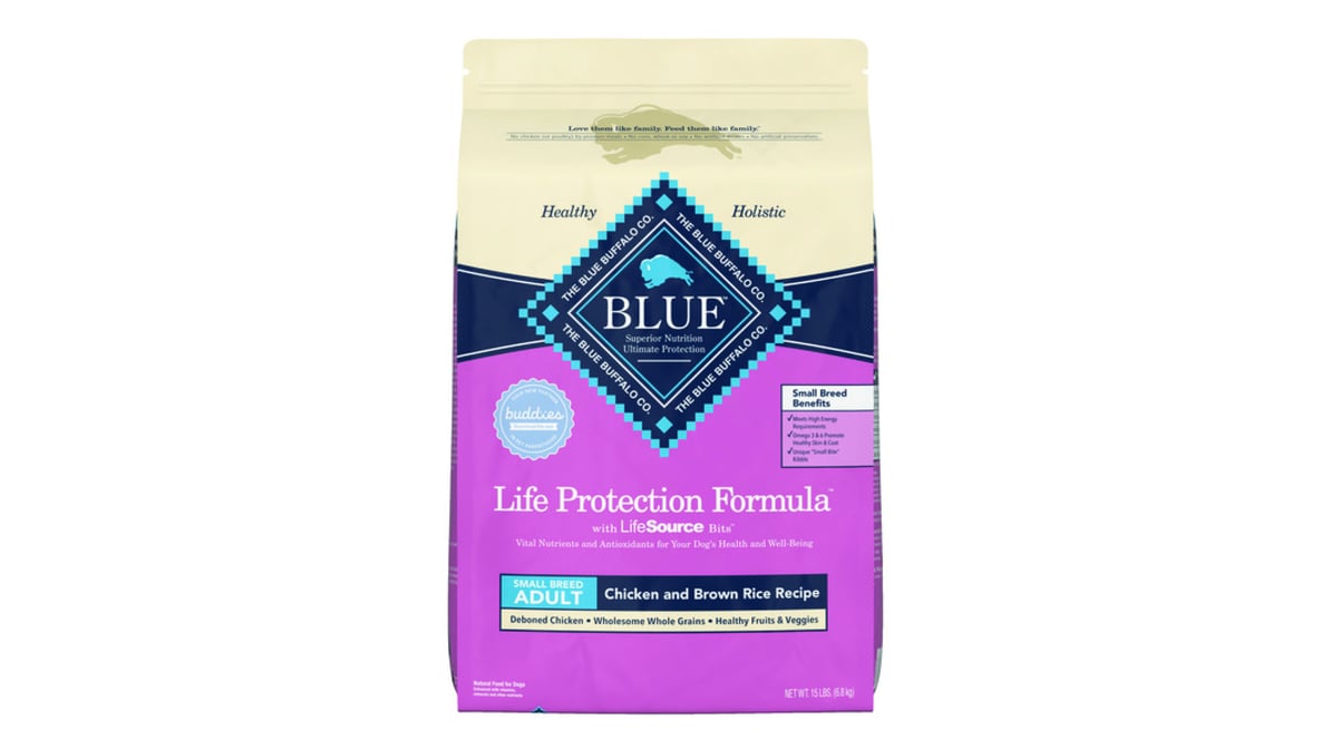 Blue Buffalo Life Protection Formula Dry Dog Food Small Breed Chicken and Brown Rice (15 lb)