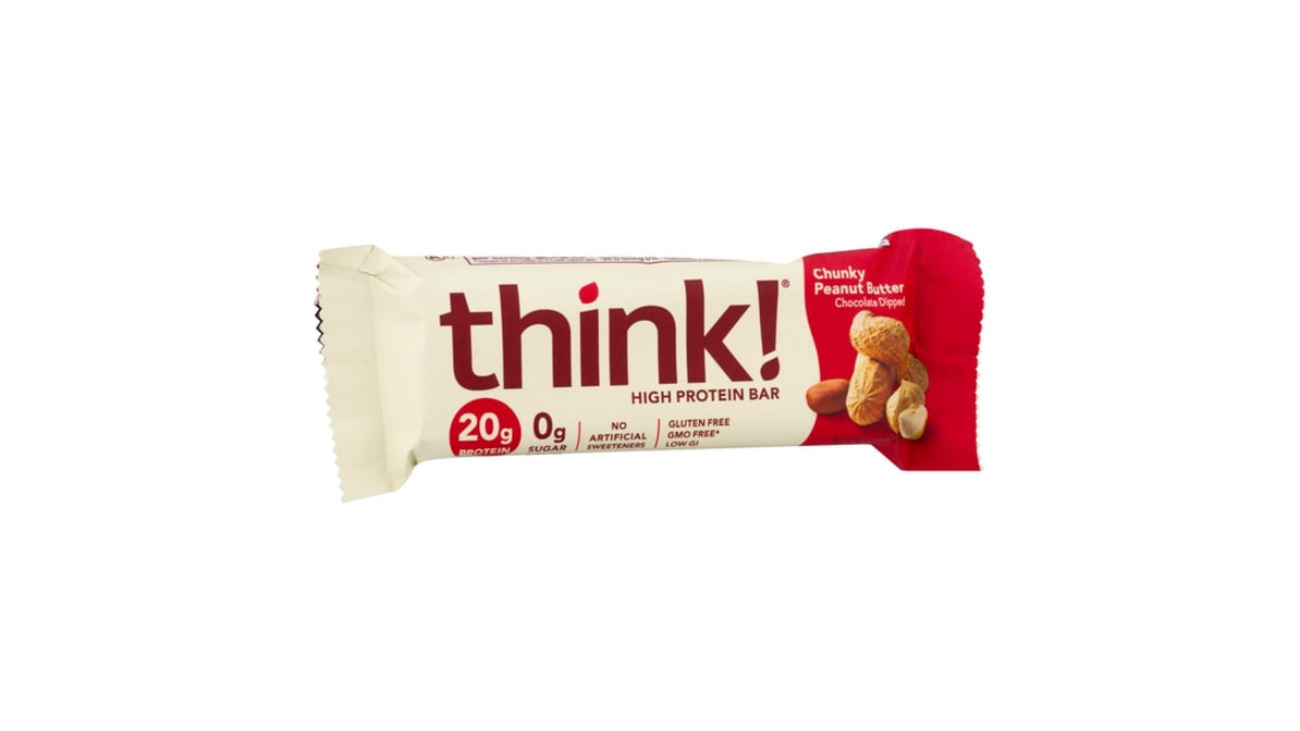Think! Chocolate Dipped Chunky Peanut Butter High Protein Bar (2.1 oz)