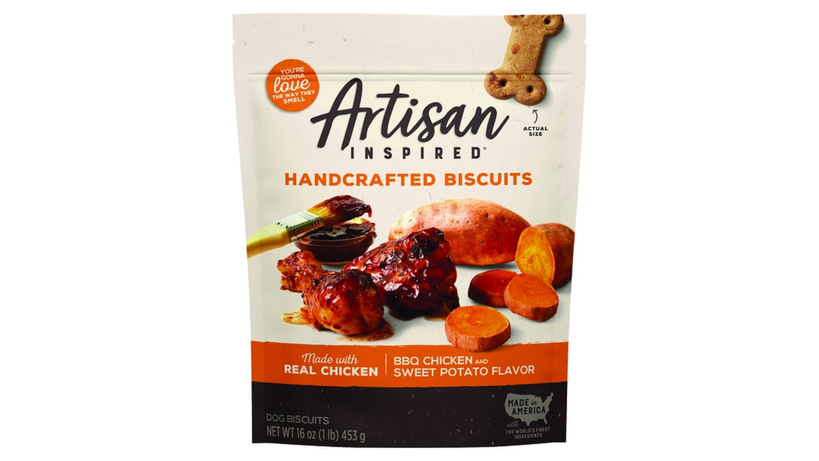 Artisan Inspired BBQ Chicken & Sweet Potato Dog Biscuits (16 oz)