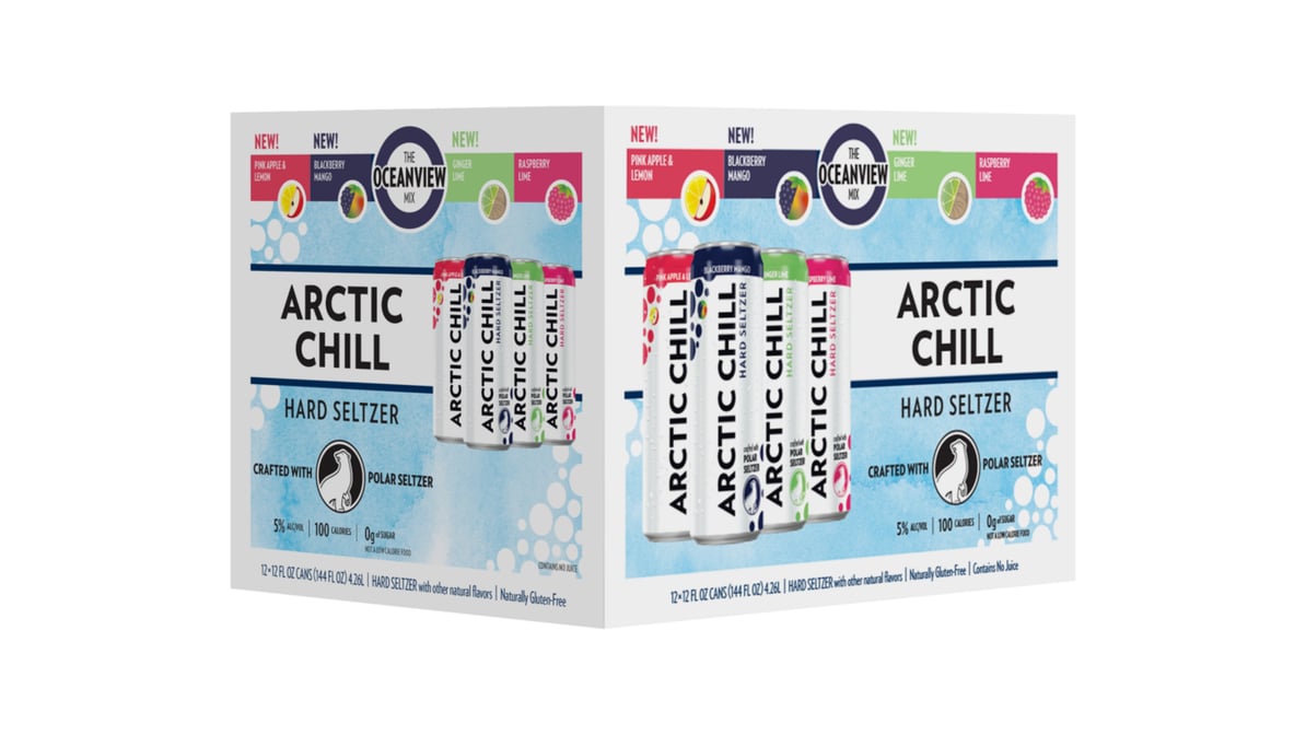 Arctic Summer Hard Seltzer Cans Variety Pack (12 oz x 12 ct)