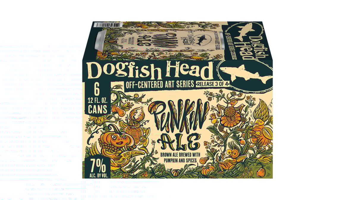 Dogfish Head Off-Centered Art Series Release 3 of 4 Punkin Ale Cans (12 oz x 6 ct)
