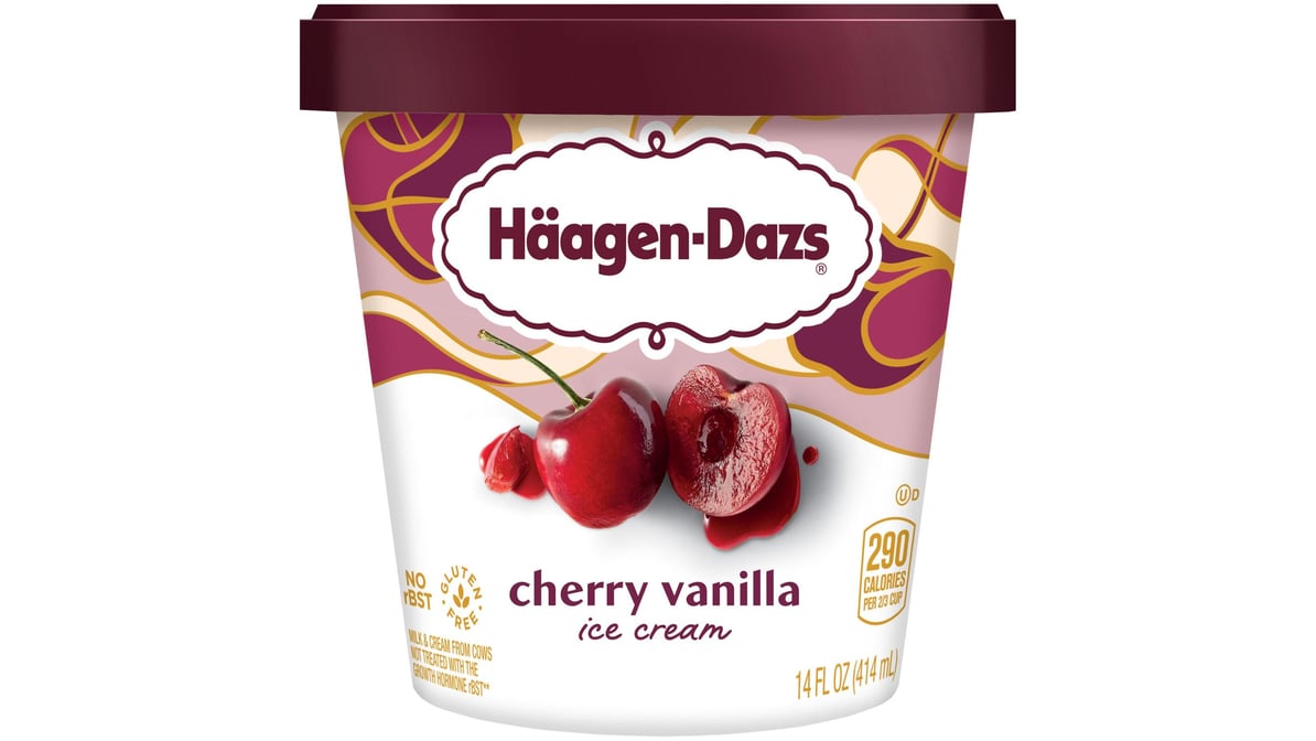 Haagen-Dazs Cherry Vanilla Ice Cream (1 pt)