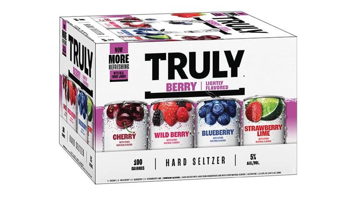 Truly Berry Lightly Flavored Hard Seltzer Cans Variety Pack (12 oz x 12 ct)