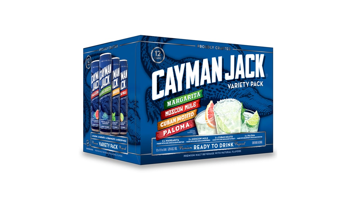 Cayman Jack RTD Cocktail Cans Variety Pack (12 oz x 12 ct)