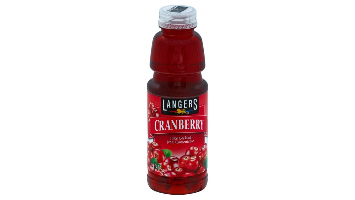 Langers Cranberry Cocktail Juice Bottle (15.2 oz)