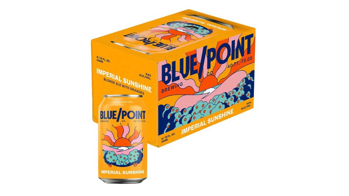 Blue Point Brewing Company Imperial Sunshine Blonde Ale Cans (12 oz x 6 ct)