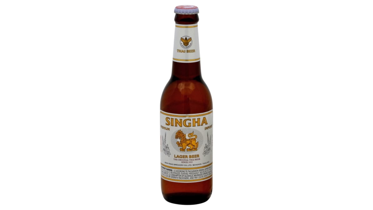 Singha Thai Lager Bottle (11.2 oz)