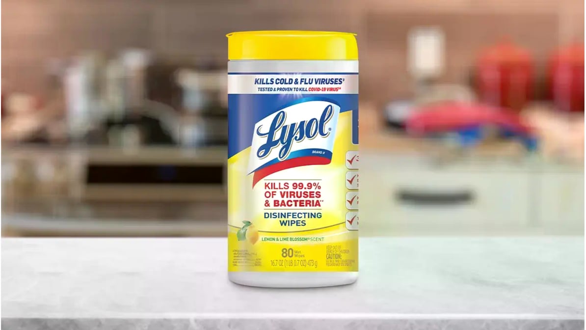 Lysol Lemon & Lime Blossom Disinfecting Wipes (8.9 oz)