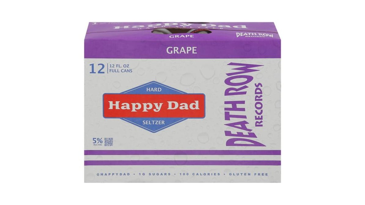 Happy Dad Grape Hard Seltzer Cans (12 oz x 12 ct)