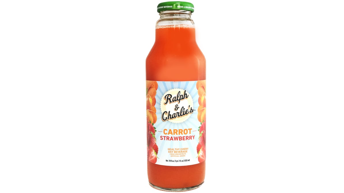 Ralph & Charlie's Juice Carrot Strawberry Bottle (18 oz)