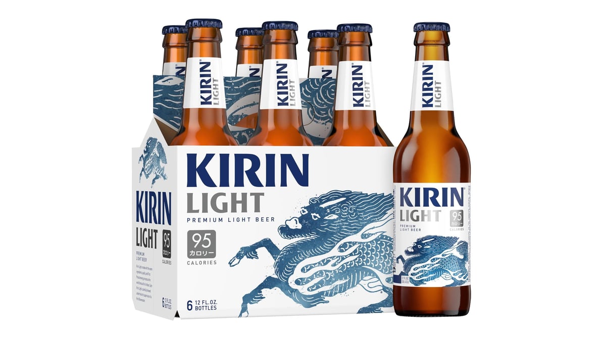 Kirin Ichiban Light Japanese Lager Bottles (12 oz x 6 ct)