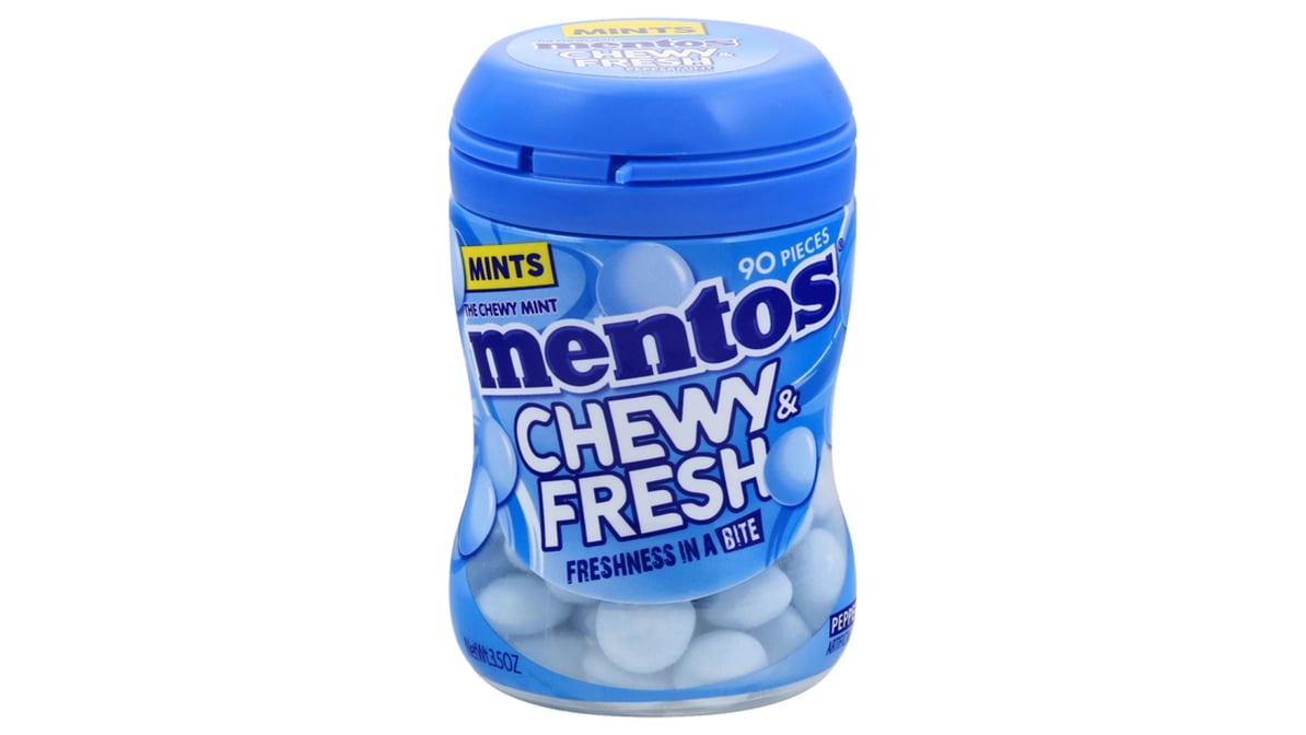Mentos Chewy & Fresh Peppermint Chewy Mints (3.5 oz)