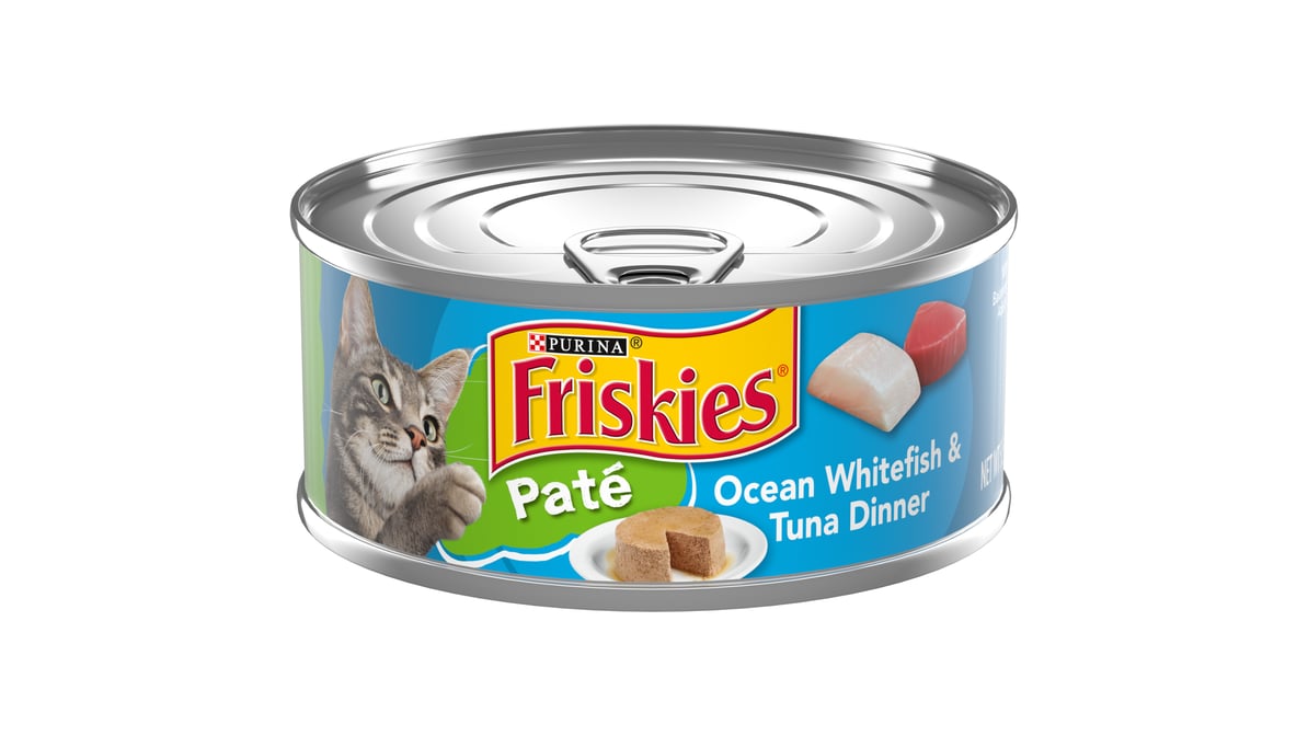 Friskies Classic Pate Ocean Whitefish & Tuna Dinner Canned Cat Food (5.5 oz)