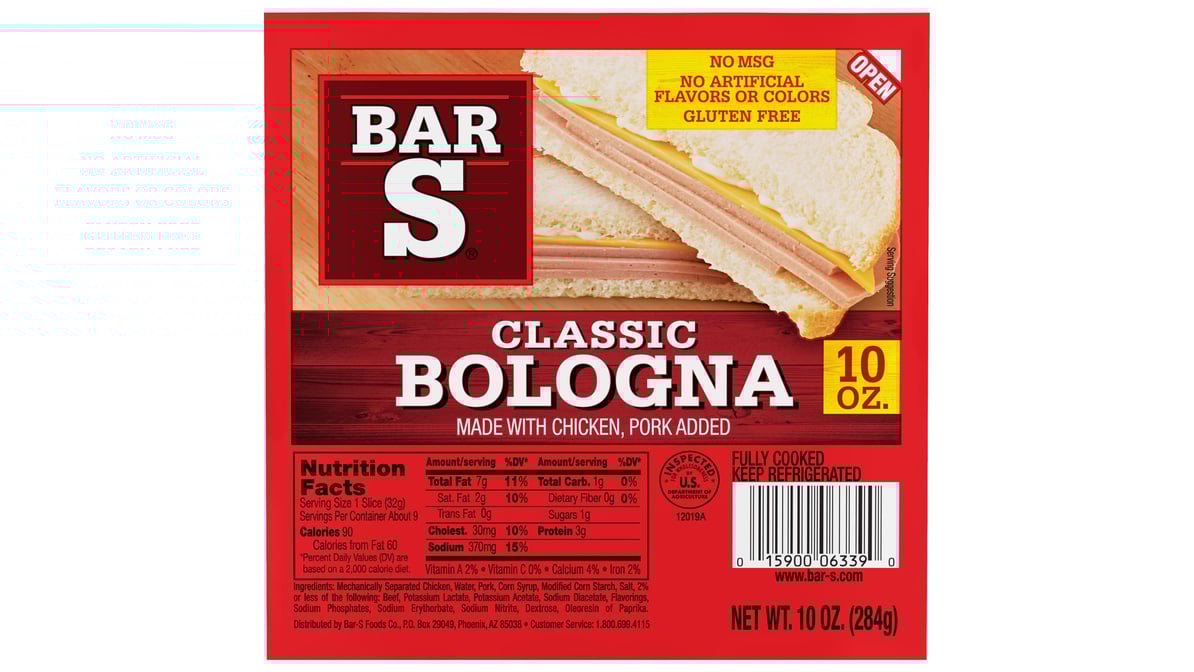 Bar S Classic Bologna (10 oz)
