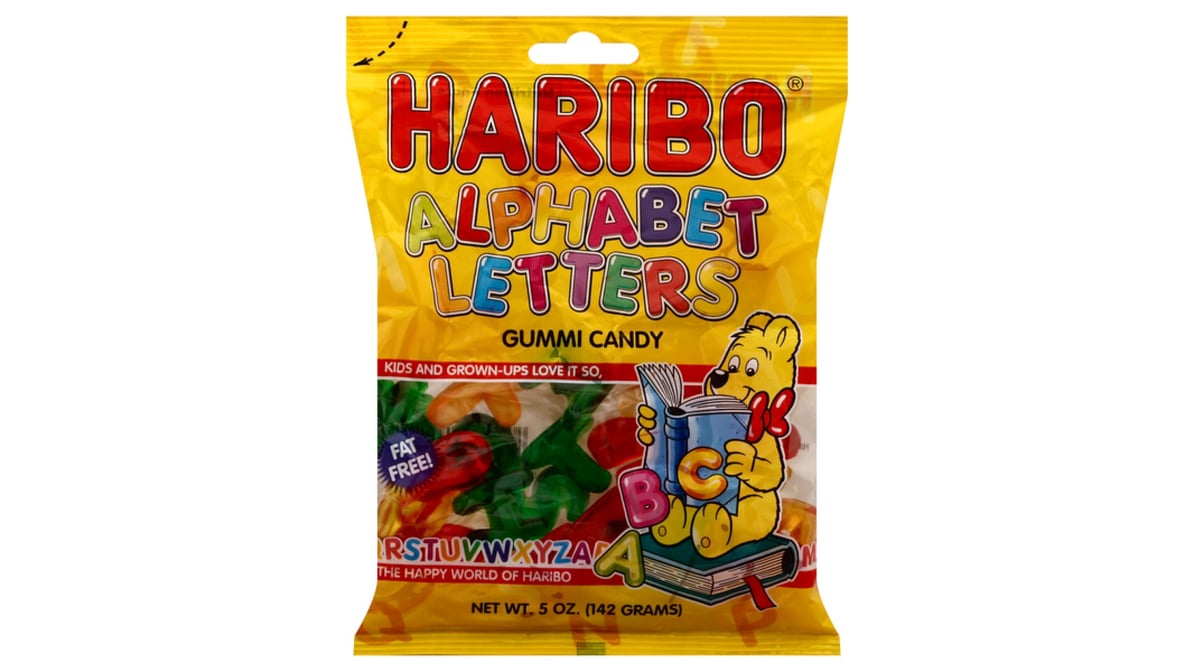 Haribo Alphabet Letters Gummi Candy (5 oz)