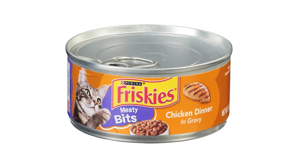 Purina Friskies Meaty Bits Chicken Dinner in Gravy Canned Cat Food (5.5 oz)