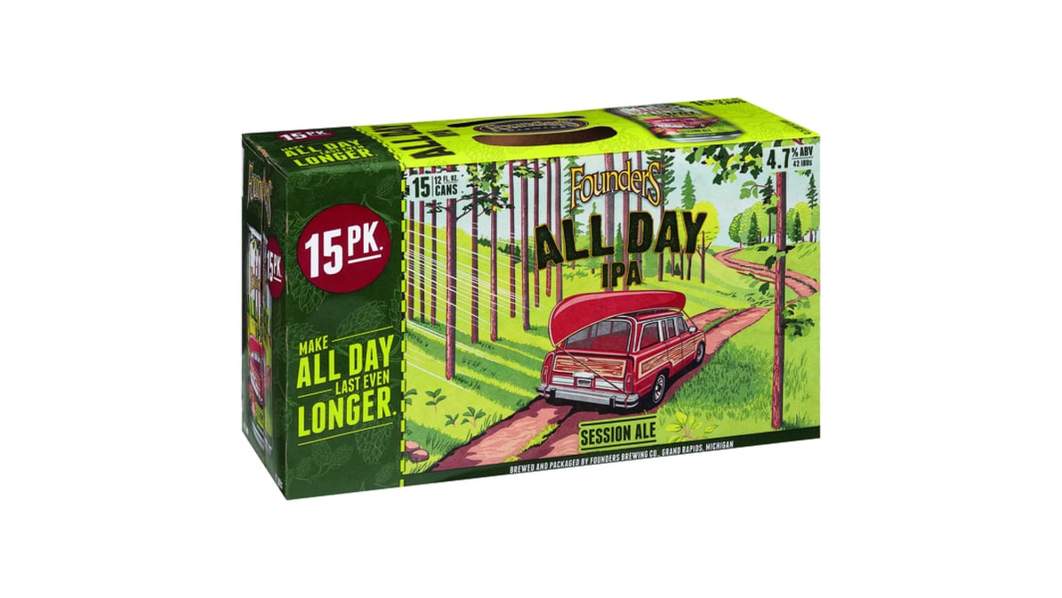 Founders Brewing Co. All Day IPA Cans (12 oz x 18 ct)