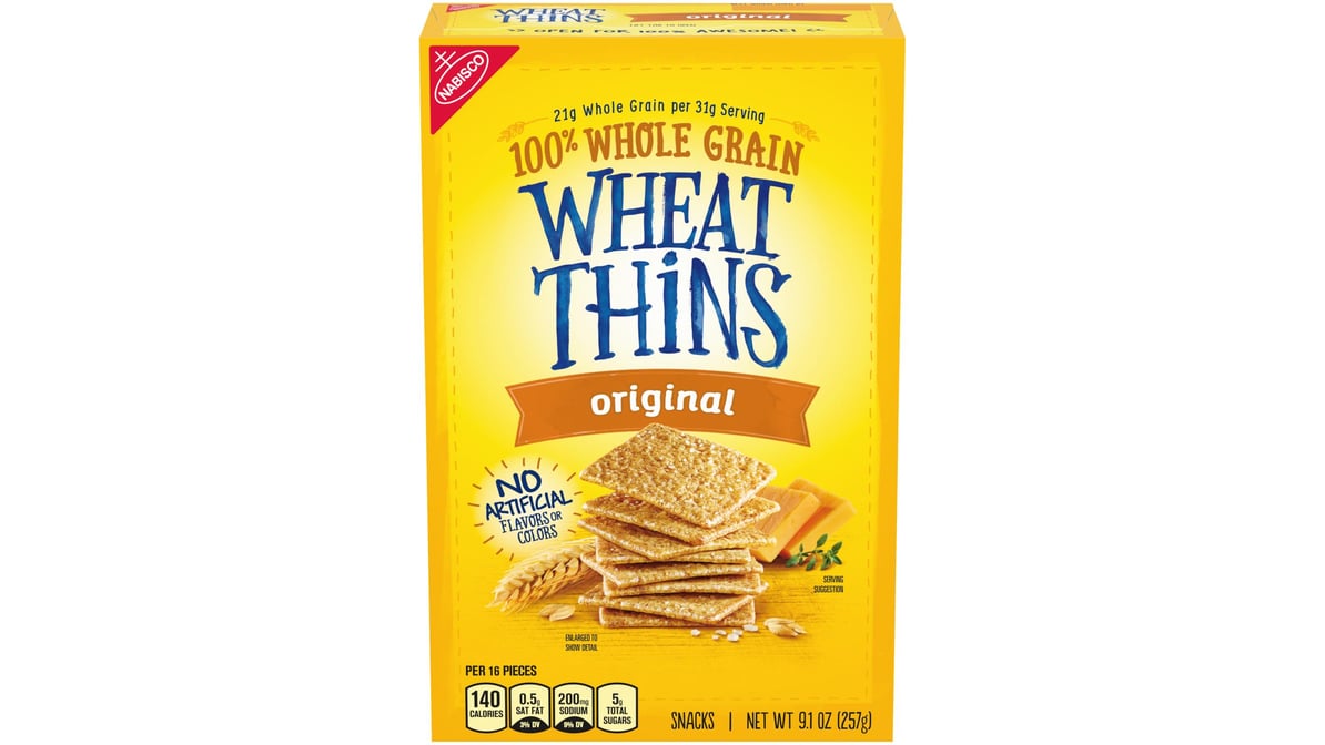 Wheat Thins Original Whole Grain Wheat Crackers (9.1 oz)