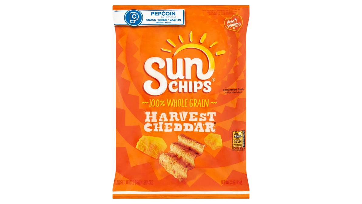 SunChips Harvest Cheddar Whole Grain Snacks (3 oz)