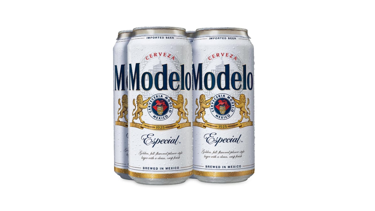 Modelo Especial Mexican Lager Cans (16 oz x 4 ct)