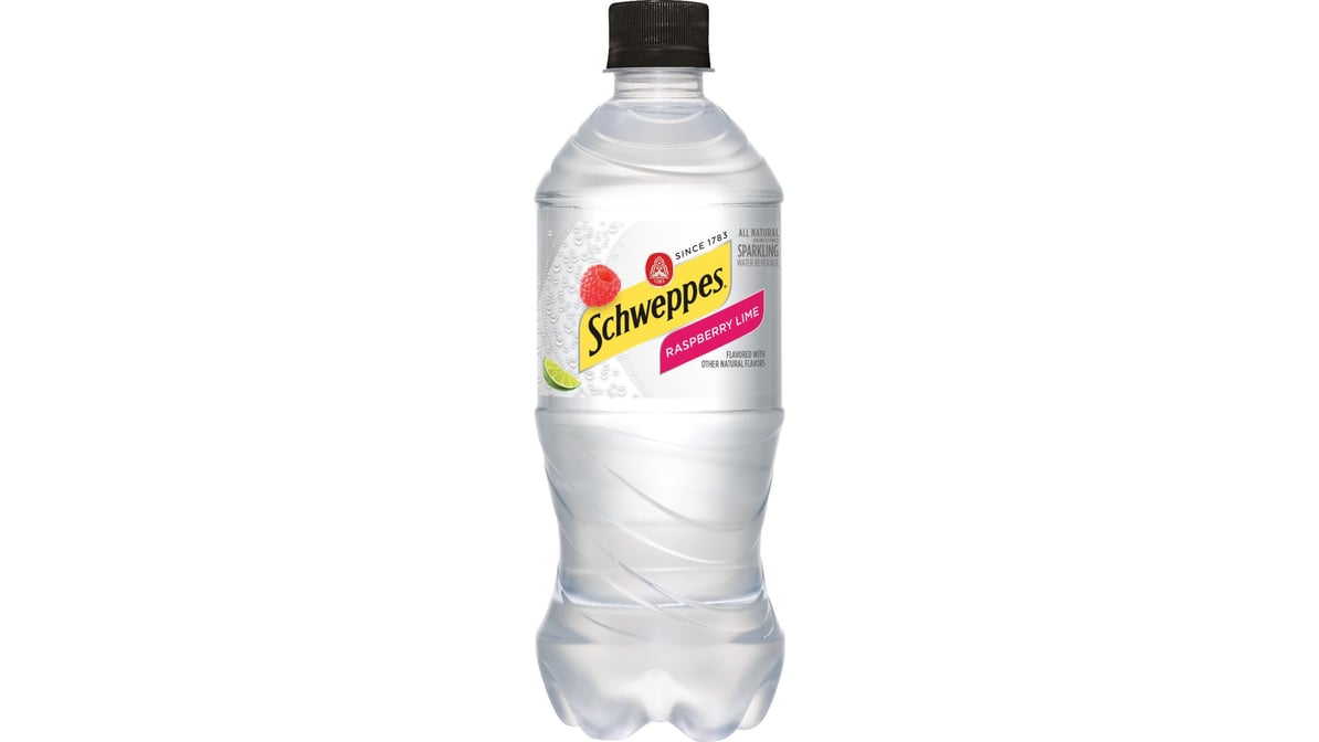 Schweppes Sparkling Raspberry Lime Seltzer Water (20 oz)