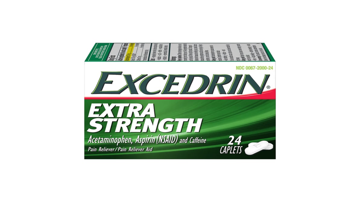Excedrin Extra Strength Headache Pain Relief Caplets (24 ct)