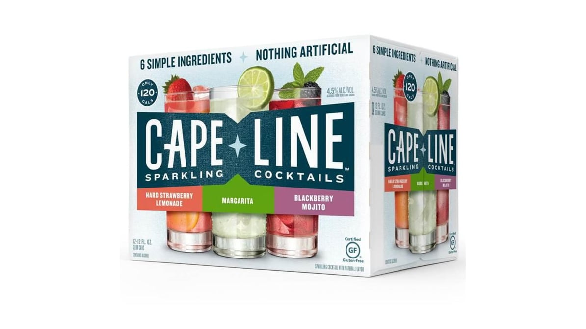 Cape Line Sparkling Cocktails Cans (12 oz x 12 ct)