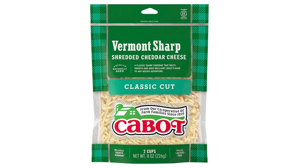 Cabot Sharp Shredded Cheddar Cheese (8 oz)