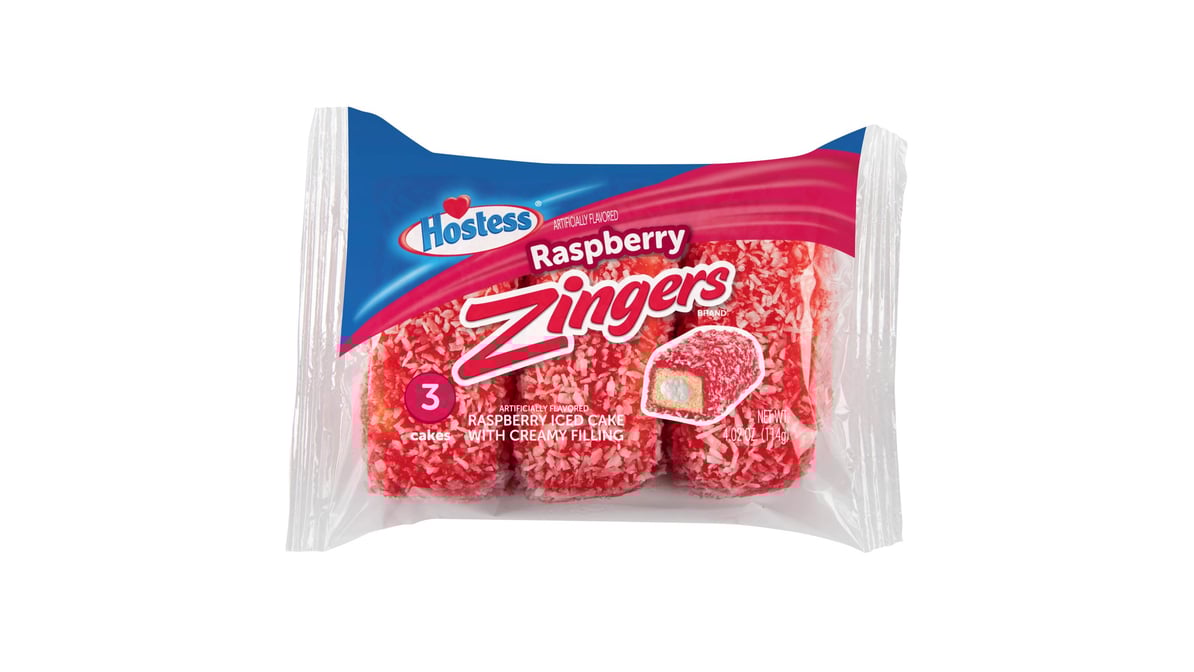Hostess Zingers Raspberry Iced Cake (3 ct)