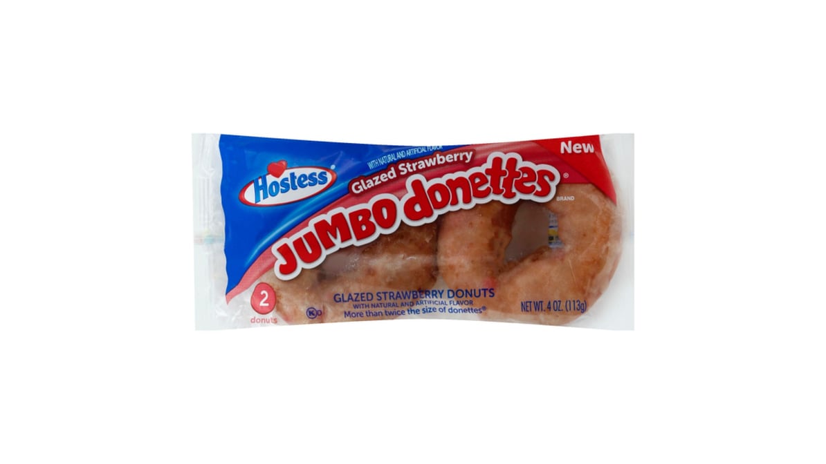 Hostess Strawberry Glazed Donuts (2 ct)