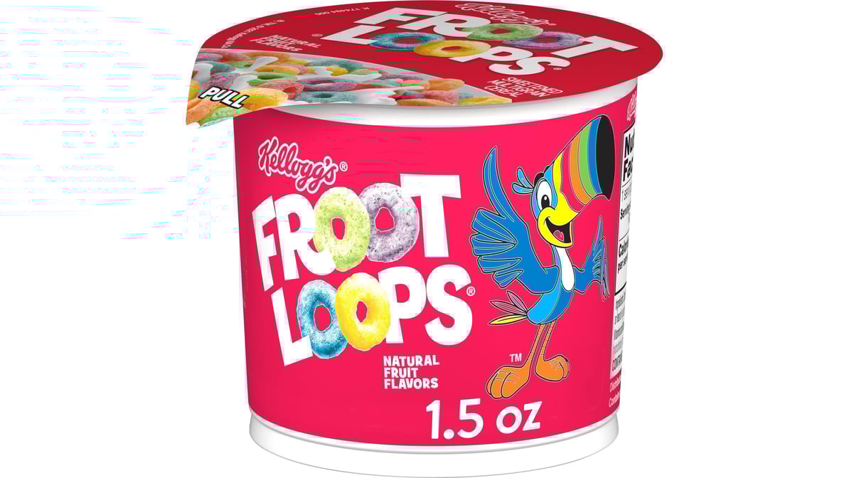 Kellogg's Froot Loops Breakfast Cereal in a Cup (1.5 oz)