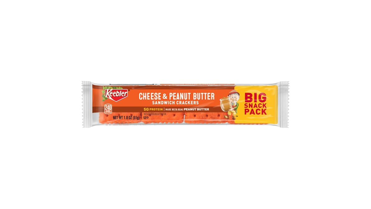Keebler Cheese & Peanut Butter Sandwich Crackers Big Snack Pack (1.8 oz)