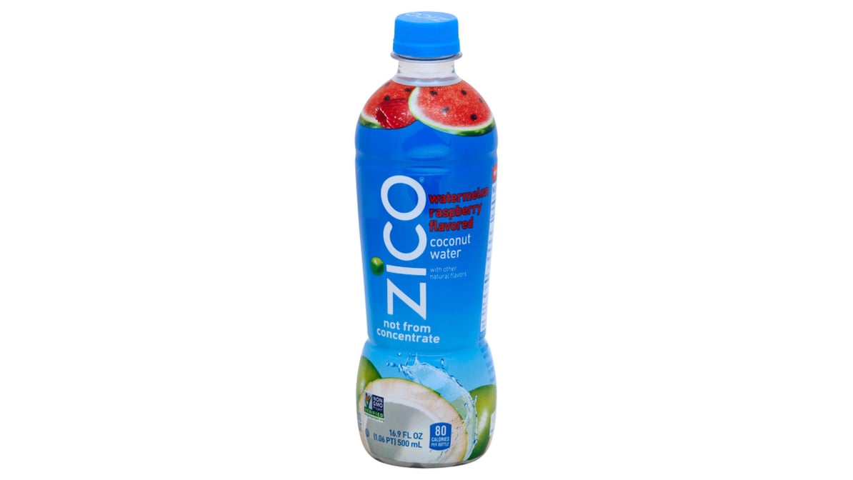 Zico Coconut Water Watermelon Raspberry Flavored Plastic Bottle (16.9 oz)