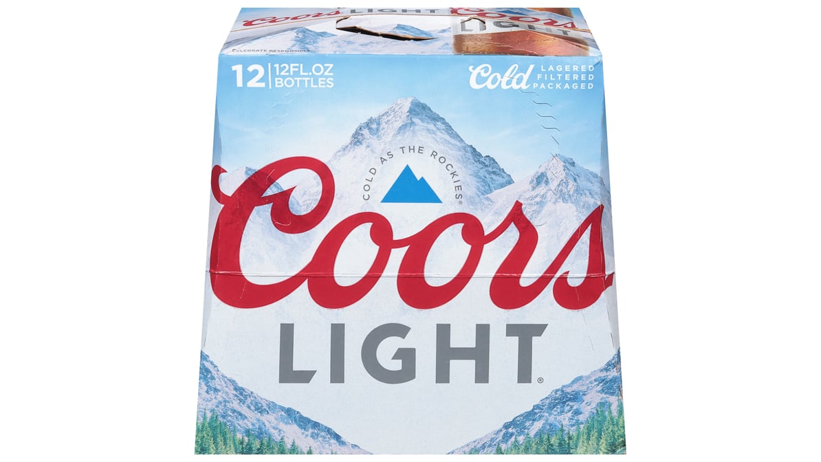 Coors Light American Lager Bottles (12 oz x 12 ct)
