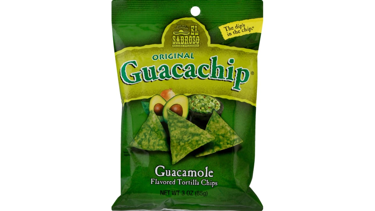 El Sabroso Original Guacachip Guacamole Flavored Tortilla Chips (3 oz)
