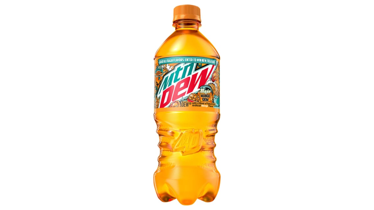 Mountain Dew Soda Baja Mango Gem (20 oz)