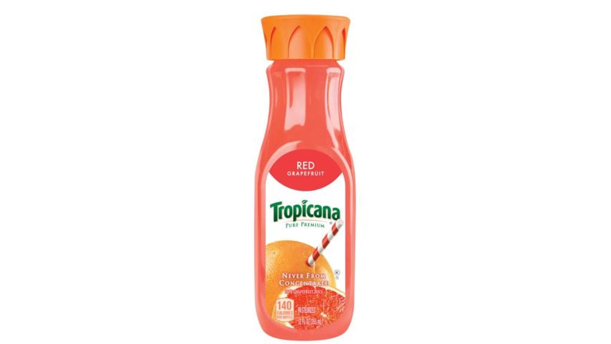 Tropicana Pure Premium Some Pulp 100% Red Grapefruit Juice (12 oz)