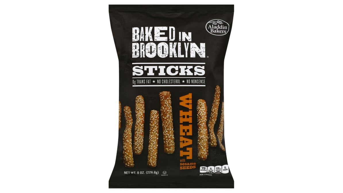 Baked in Brooklyn Wheat Sticks with Sesame Seeds (8 oz)